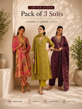 Premium Cotton Blend 3 Piece Ethnic Suit Set for Women