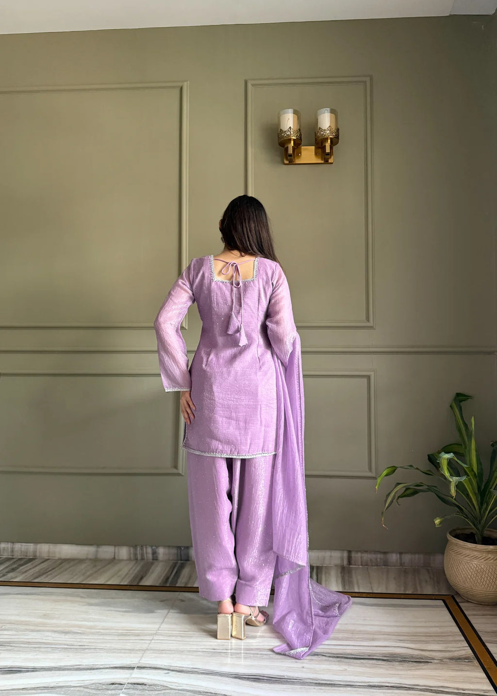 Elegant Cotton Blend 3 Piece Kurta Set with Designer Dupatta