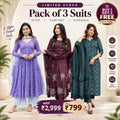 Premium Festive Cotton Blend 3-Piece Suit for Women