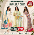 Stylish 3-Piece Cotton Blend Ethnic Wear Set for Women
