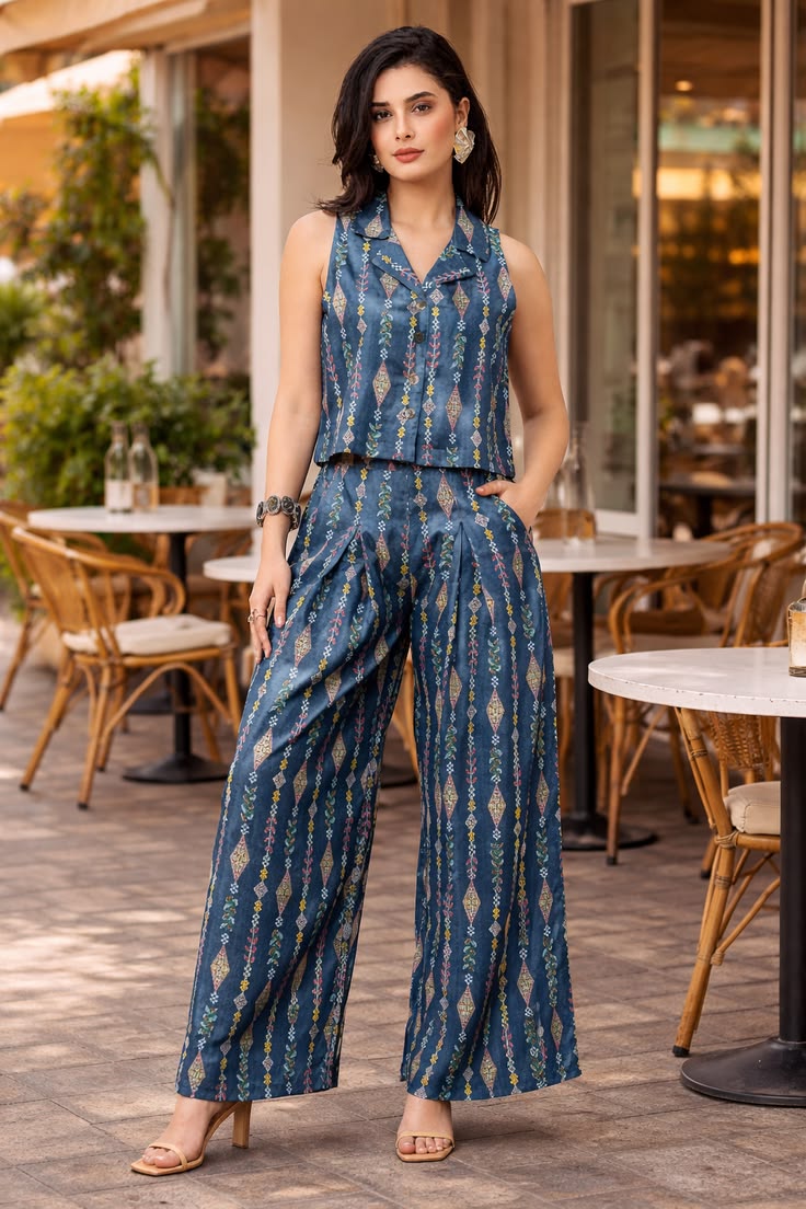 Women's Trendy Printed Outfit Combo Set